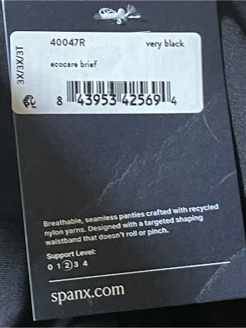 SPANX Undie-tectable Thong Women’s High Rise Seamless No Show Very Black 3 Lot